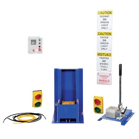 Vestil Hand Pump Hydraulic Trailer Lock, Load Cap. 22,500 lb. Per Foot TL-200-HP-F-S